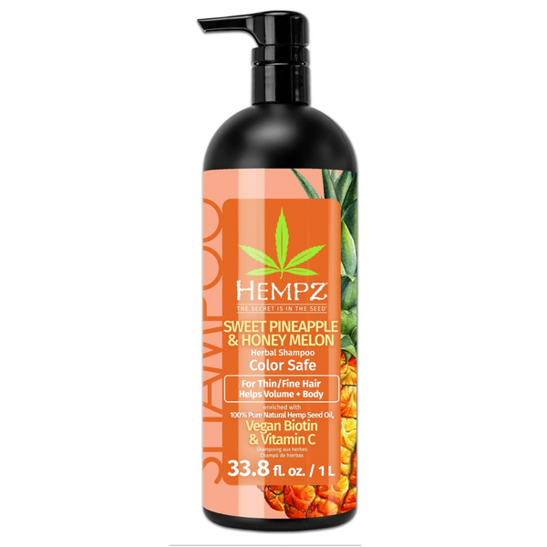 Hempz Sweet Pineapple & Honey Melon Herbal Shampoo Liter – Beauty