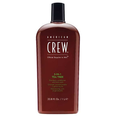 American Crew 3-in-1 Tea Tree Shampoo, Conditioner, and Body Wash Liter