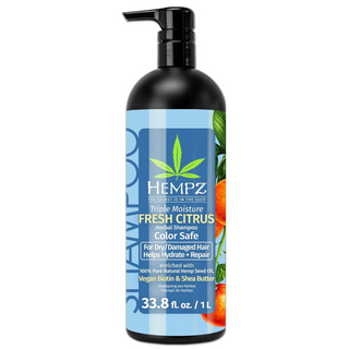 Hempz Triple Moisture Fresh Citrus Herbal Shampoo Liter