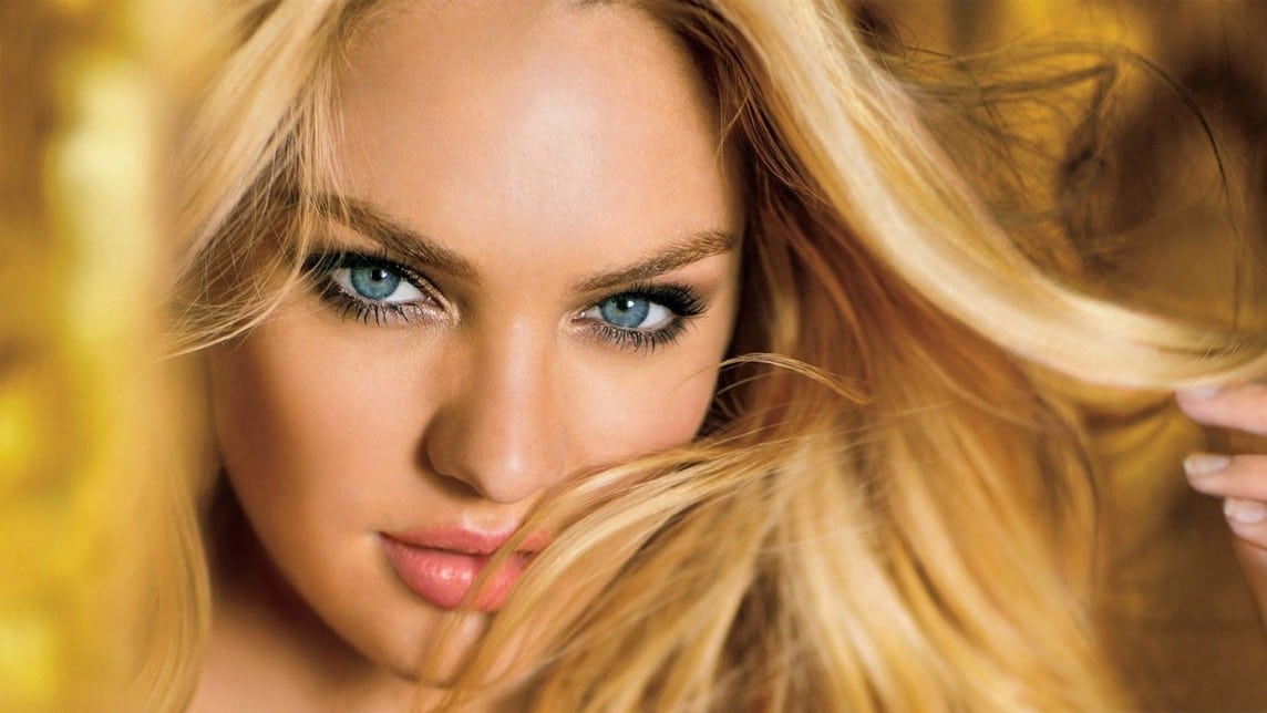 Candice Swanepoel Blonde Hair South African Model Portrait 1920×1080