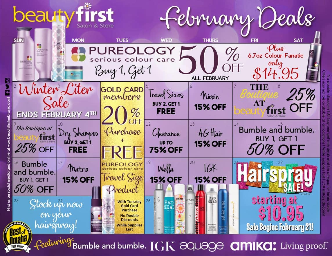 Feb Calendar Beauty First Nebraska